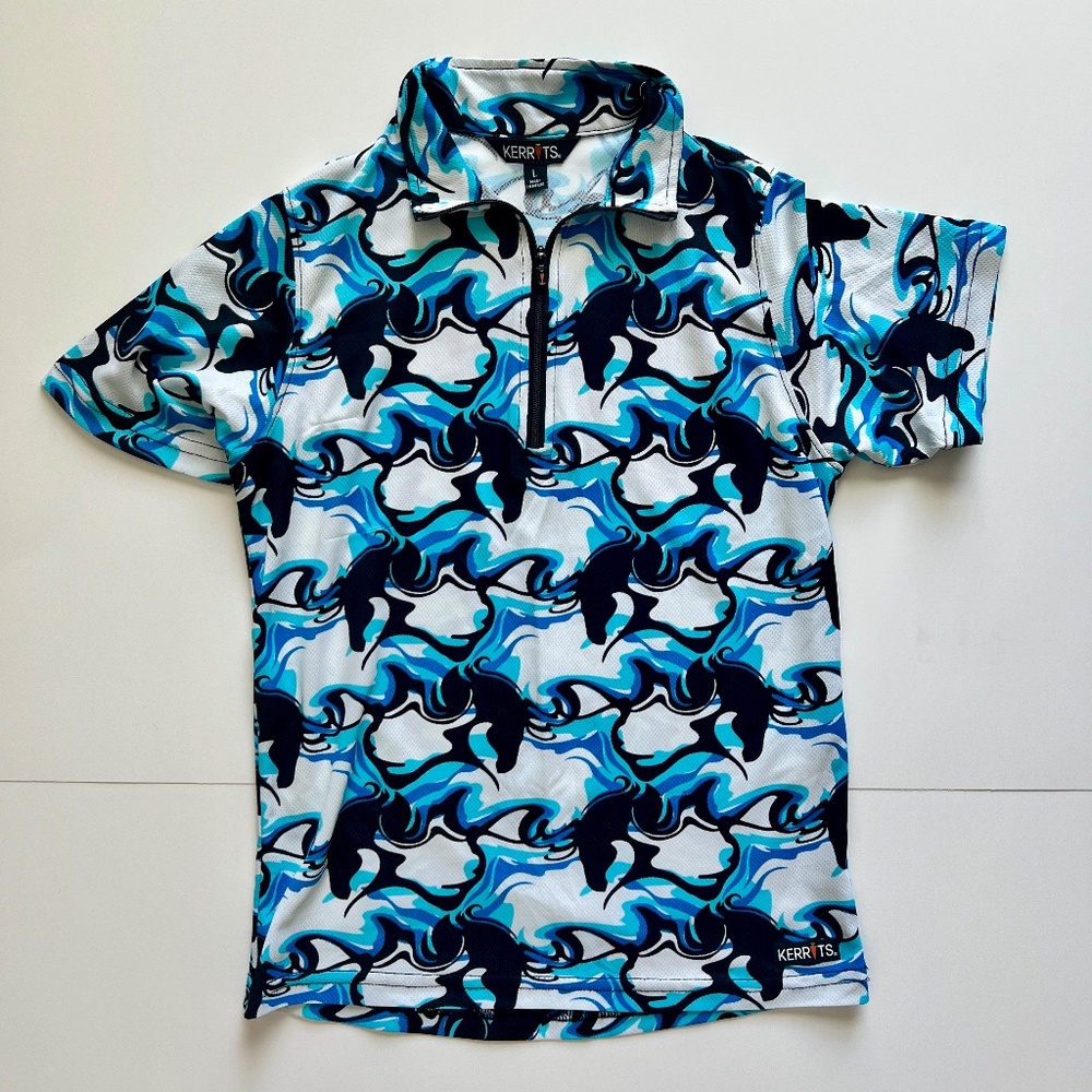 Kerrits Kids Summer Ride Ice Fil Short Sleeve Equestrian Shirt
